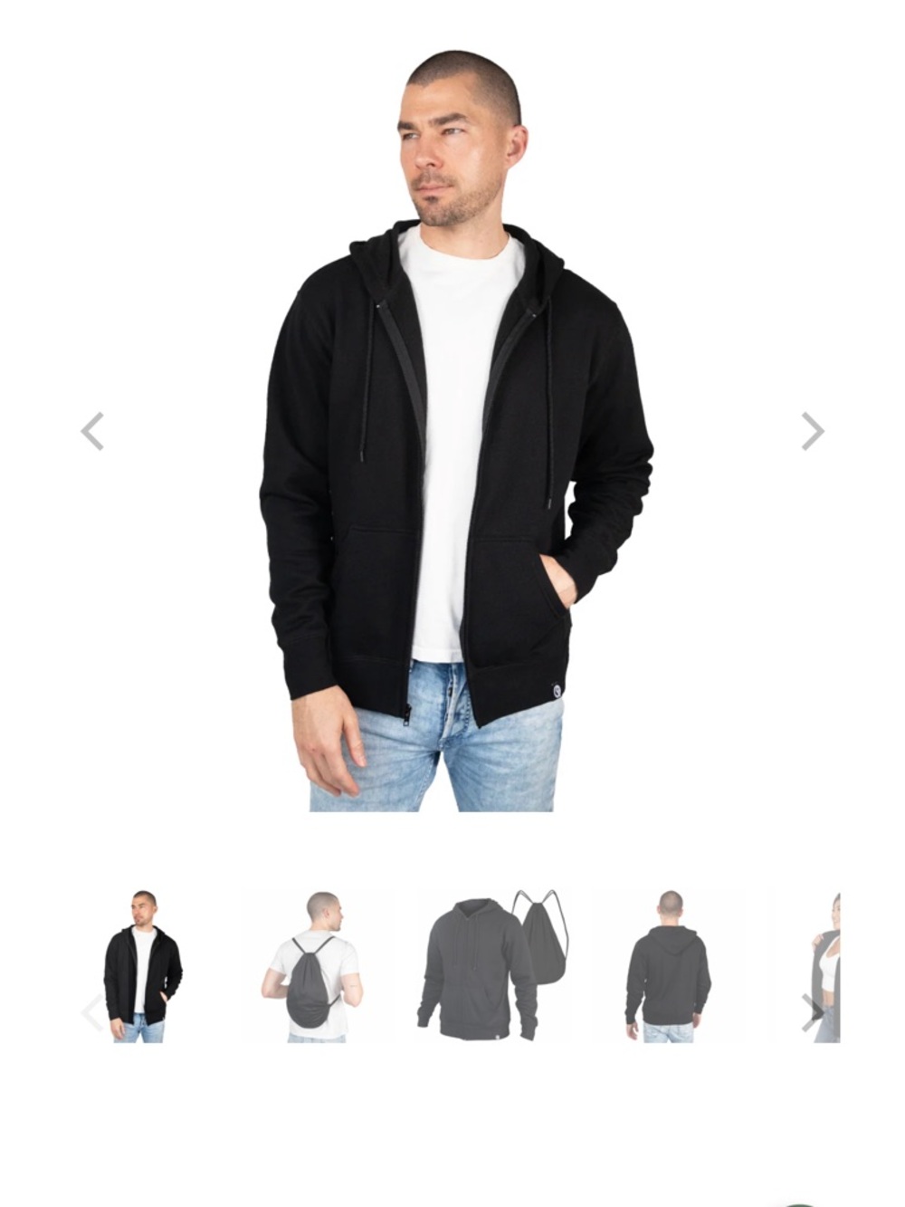 Zip & Pullover Hoodies in Charcoal and Light Gray that can turn into a Backpack🤗 - Picture 5 of 6